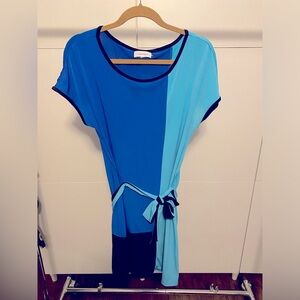 Calvin Klein Colorblock Dress (Blue) XL